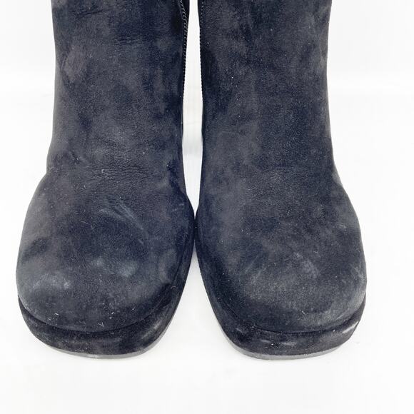 Jeffrey Campbell Women's Spaced Block Heel Bootie Black Suede Size 6.5 - Picture 10 of 15